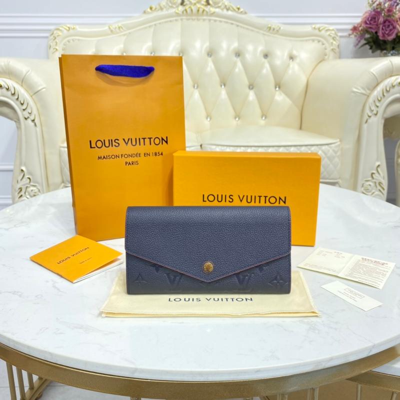 Louis Vuitton Wallets M62125 Full Leather Royal Blue